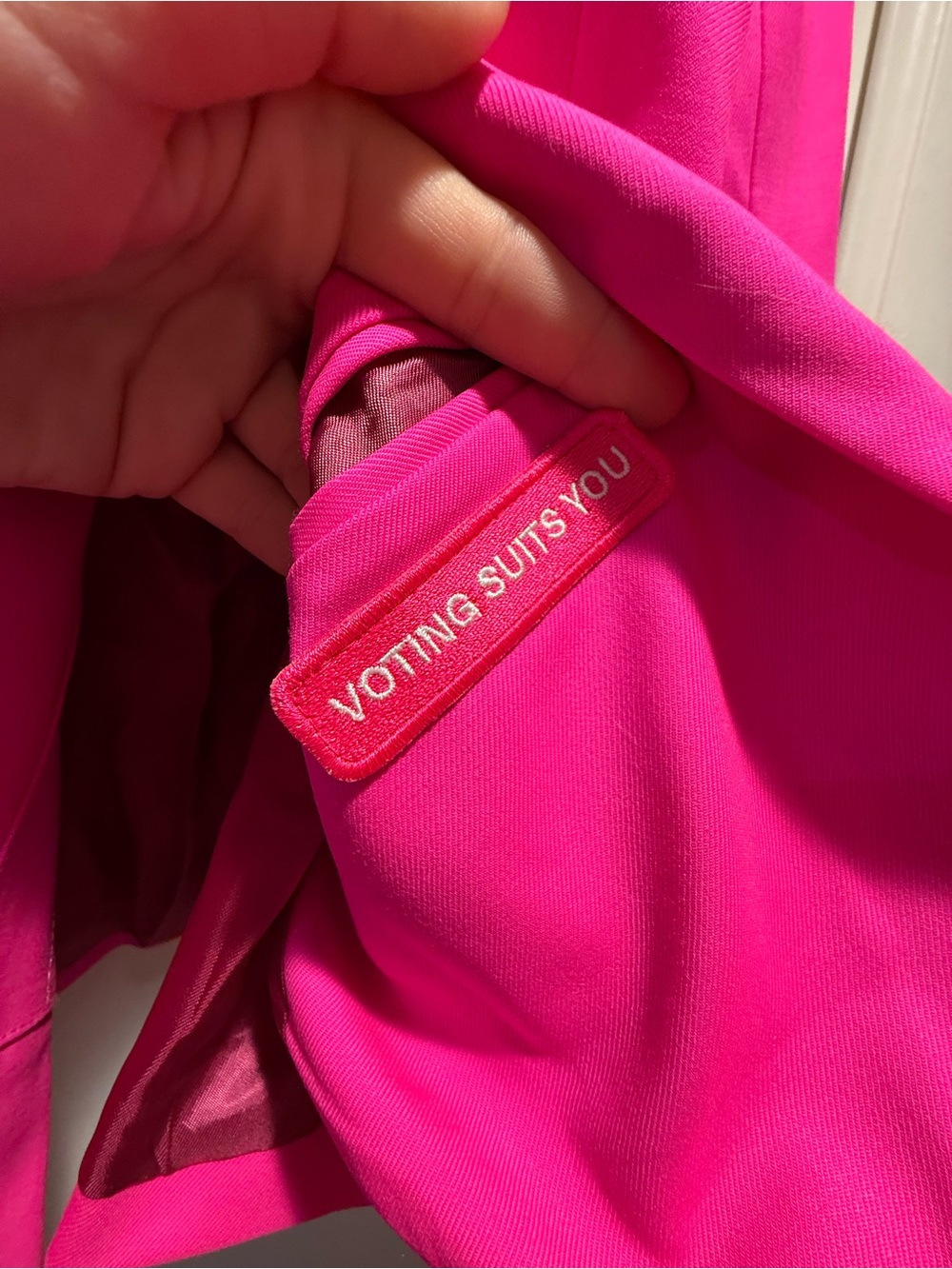 Argent Pink Women's Matching Blazer and Pants Suit - Picture 4 of 8